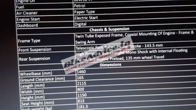 Mahindra Mojo 300 Abs Leaked Specifications Full
