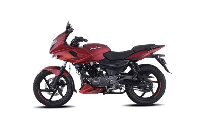Bajaj Pulsar 220f Volcanic Red Left Side