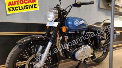 Royal Enfield 350x Blue Left Front Quarter