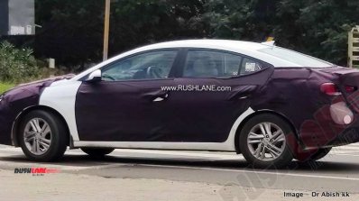 2019 Hyundai Elantra Spied White Blue 1