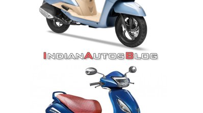 Tvs Jupiter Old Vs New Comparison Right Front Quar