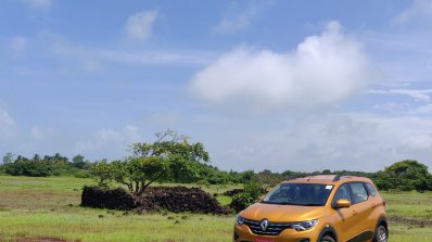 Renault Triber Test Drive Review Images Front Thre