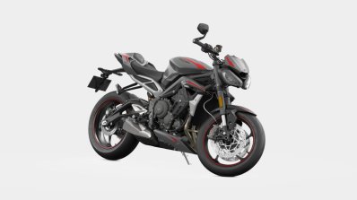 2020 Triumph Street Triple Rs Silver Studio Shots