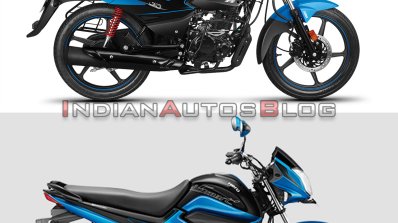 Hero Splendor Ismart New Top Vs Old Bottom Compari