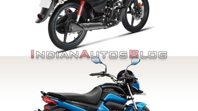 Hero Splendor Ismart New Top Vs Old Bottom Compari