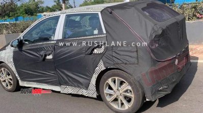 2020 Hyundai I20 Rear Three Quarters Spy Shot
