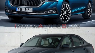 Skoda Octavia Old Vs New Front Quarters