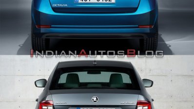 Skoda Octavia Old Vs New Rear Fascia