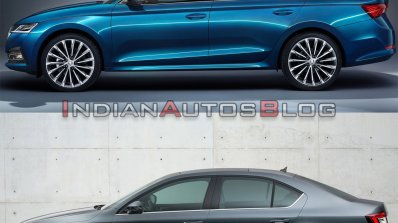 Skoda Octavia Old Vs New Side Profile