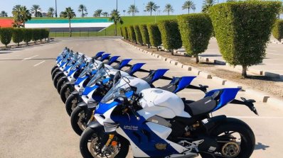 Ducati Panigale V4 S Abu Dhabi Police Left Side