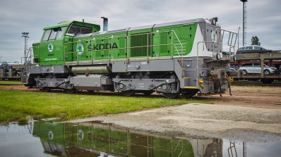 Skoda Train Engine Front Three Quarters