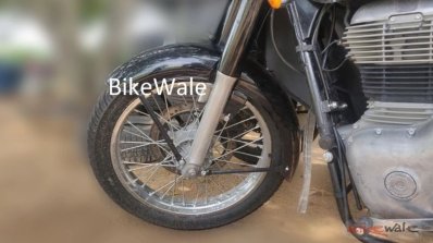 2020 Royal Enfield Classic Spy Images Front Wheel