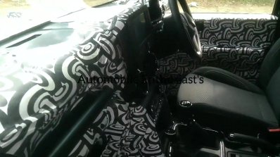 2020 Mahindra Thar Dashboard Left Side Spy Shot