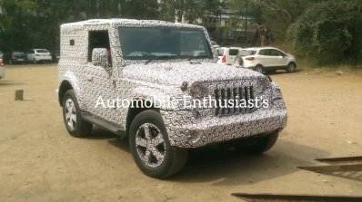 2020 Mahindra Thar Front Three Quarters Spy Shot