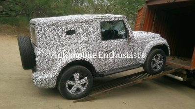 2020 Mahindra Thar Profile Spy Shot