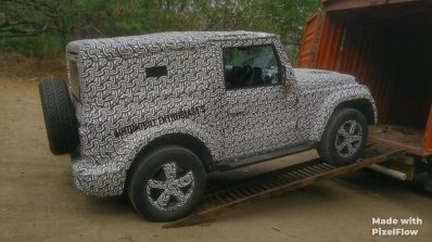 2020 Mahindra Thar Right Side Spy Shot