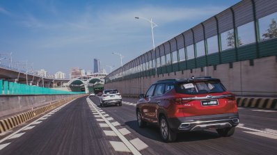 2020 Kia Kx3 Kia Seltos Rear Three Quarters Media