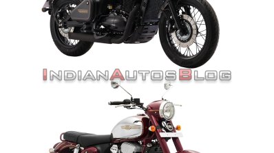 Jawa Perak Vs Jawa Classic Front Three Quarter Rig