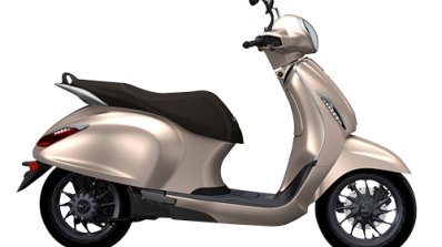Bajaj Chetak Premium Hazelnut Side Profile