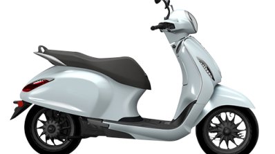 Bajaj Chetak Urbane Cyber White Side Profile