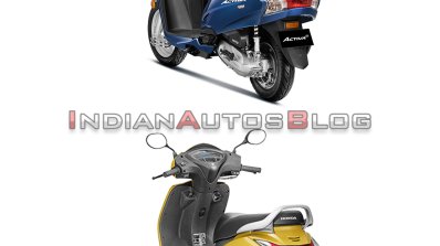 Honda Activa 6g Vs Honda Activa 5g Rear Three Quar