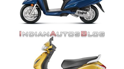 Honda Activa 6g Vs Honda Activa 5g Side Profile Le