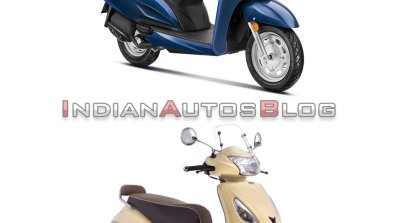 Honda Activa 6g Vs Tvs Jupiter Classic Front Three