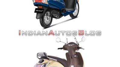 Honda Activa 6g Vs Tvs Jupiter Classic Rear Three