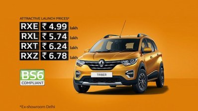 Renault Triber Bs Vi Launch Prices