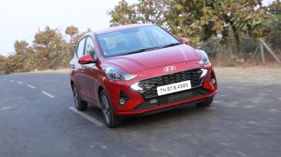 Hyundai Aura Review Images Action Front Three Quar