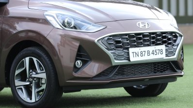 Hyundai Aura Review Images Front Angle