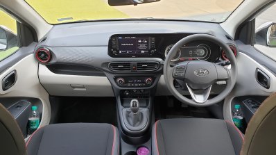 Hyundai Aura Review Images Interior Dashboard Turb