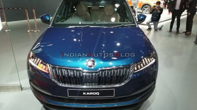 Skoda Karoq Front Elevated View Auto Expo 2020