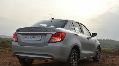 2017 Maruti Dzire Rear Low First Drive Review