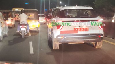 White 2020 Hyundai Creta Spy Shot