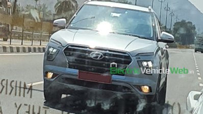 Typhoon Silver 2020 Hyundai Creta Front Three Quar