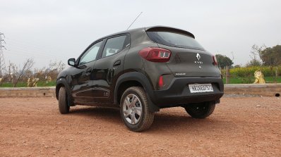 2019 Renault Kwid Review Images Rear Three Quarter