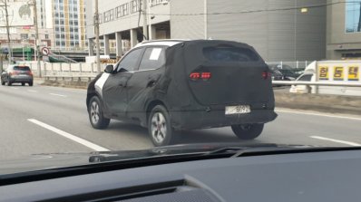 Top End Kia Sonet Rear Three Quarters Spy Shot