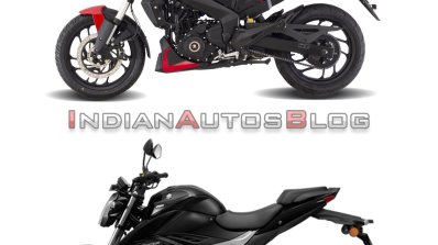 Bajaj Dominar 250 Vs Suzuki Gixxer 250 Side Profil