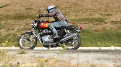 Royal Enfield Interceptor 650 In Action Side