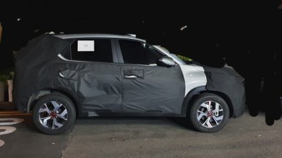 Kia Sonet Side Profile Spy Shot