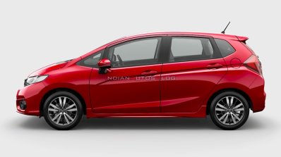 New Honda Jazz Facelift Left Side Profile