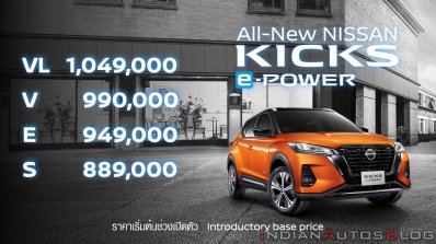 2020 Nissan Kicks E Power Facelift Prices