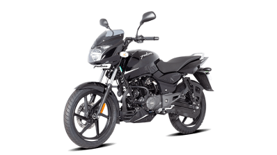 Bajaj Pulsar 150 Neon Silver Front 3 Quarter