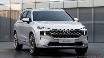 2021 Hyundai Santa Fe Facelift Lux Front Quarters