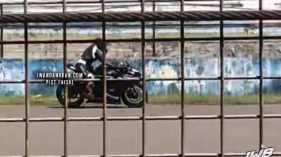 Kawasaki Ninja Zx 25r On A Race Track