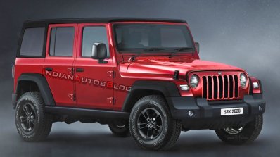 Mahindra Thar 4 Door Render Featured 2