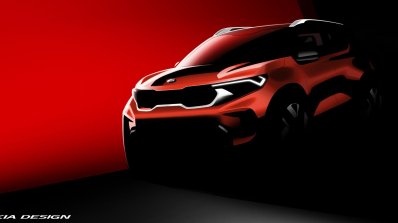 Kia Sonet Official Render Front Three Quarter