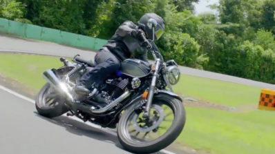 Honda Hness Cb 350 Action Shot