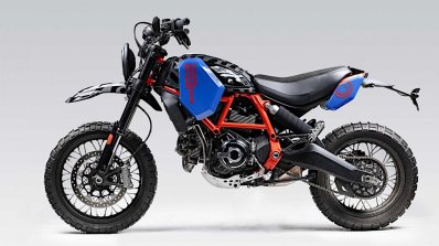 Custom Ducati Scrambler Desert Sled Left